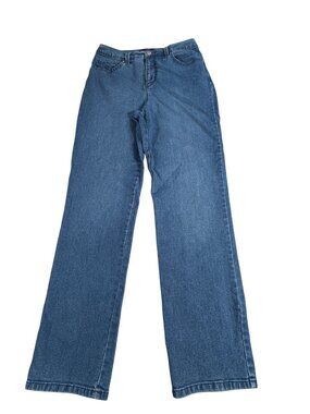 Gloria Vanderbilt Amanda Classic Straight Leg Jeans Women's Sz 10 Blue Stretch
